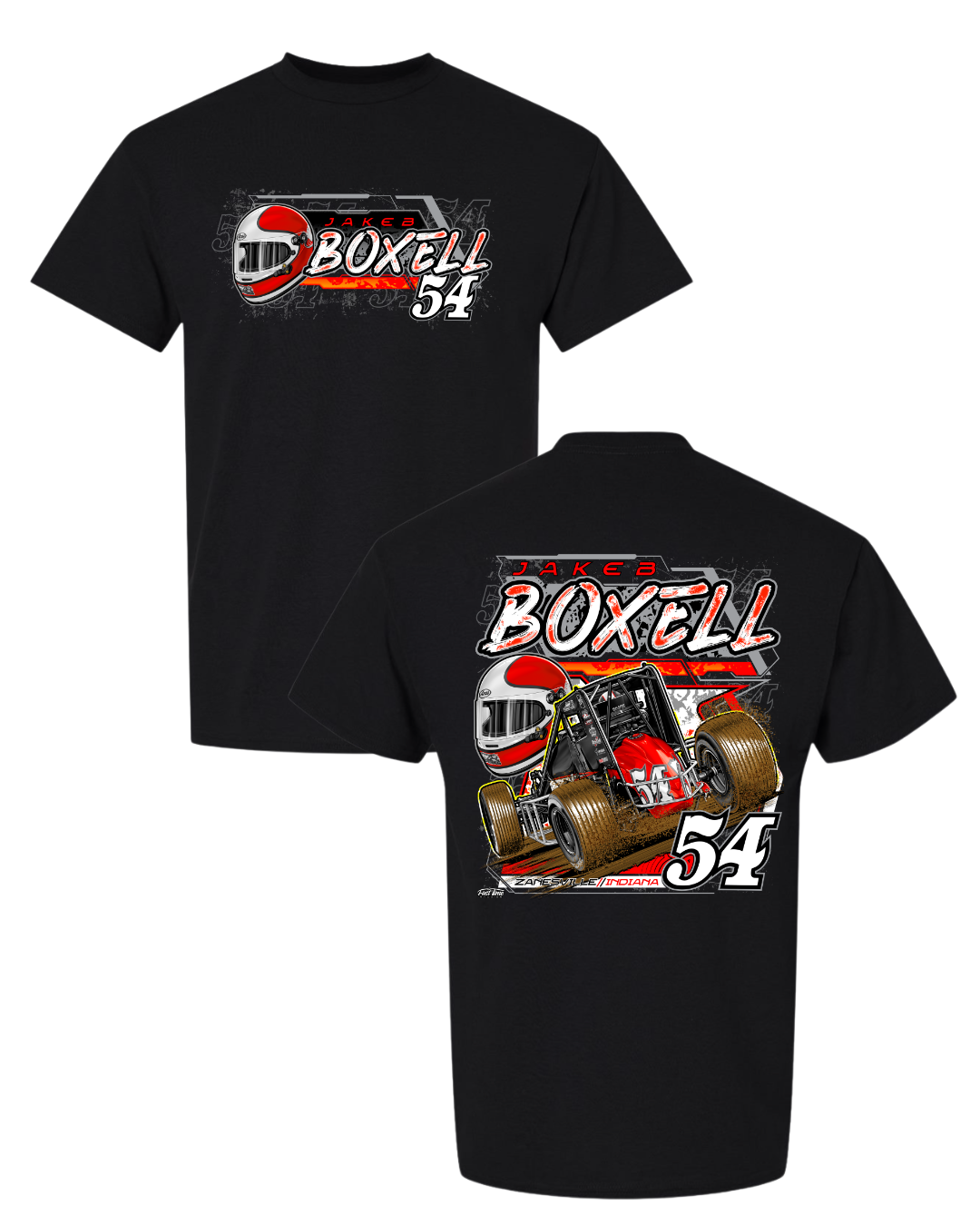 54 Sprint Car Tee Black