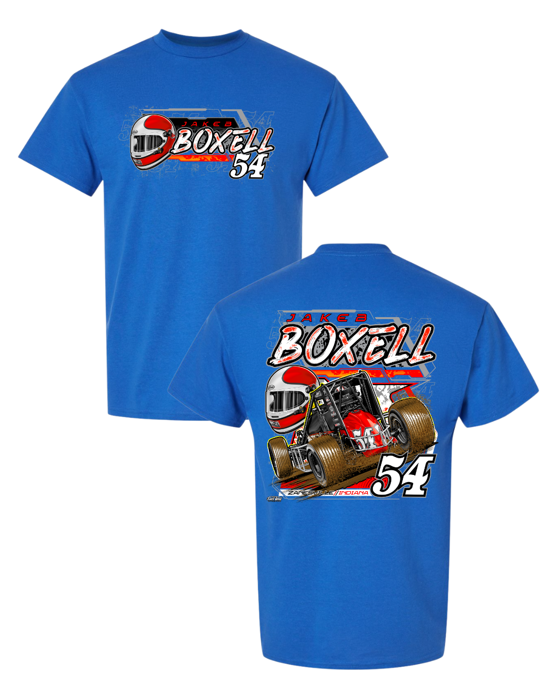 54 Sprint Car Tee Blue